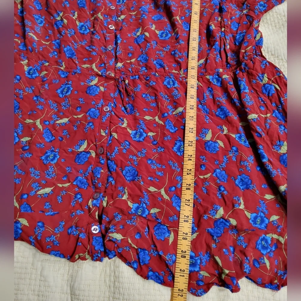 Free People Flower Fields Mini Oversize Dress Size XL